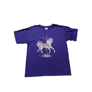 Vintage 90s Carousel Horse Graphic Tee – Made in USA